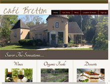 Tablet Screenshot of cafe-bretton.com
